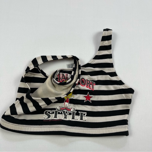 VINTAGE 1996 Looney Tunes Sports Bra Workout 90s Warner Bros Tweety size: small - Picture 8 of 15